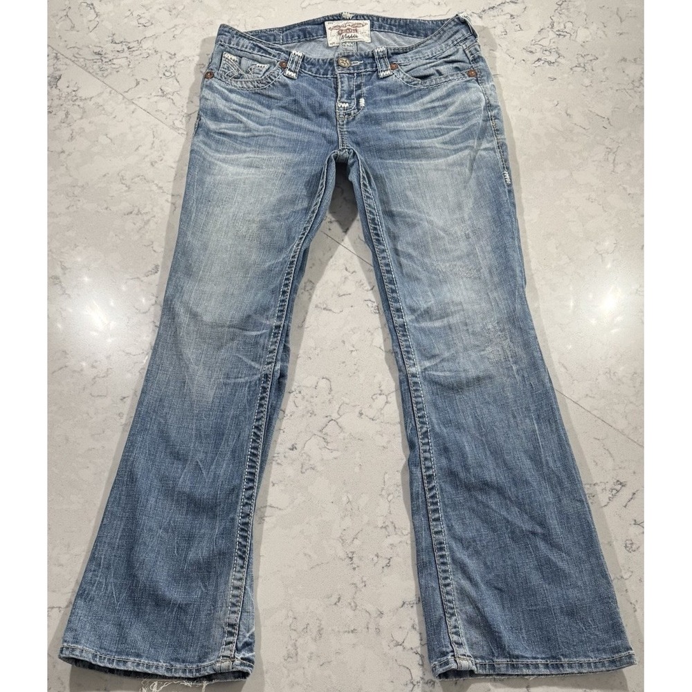 Big Star Maddie Bootcut Jeans Womens 29R Blue Mid Rise Cotton Stretch Denim